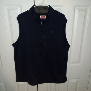 Mens Sweater Vest, full zip, Wrangler XL